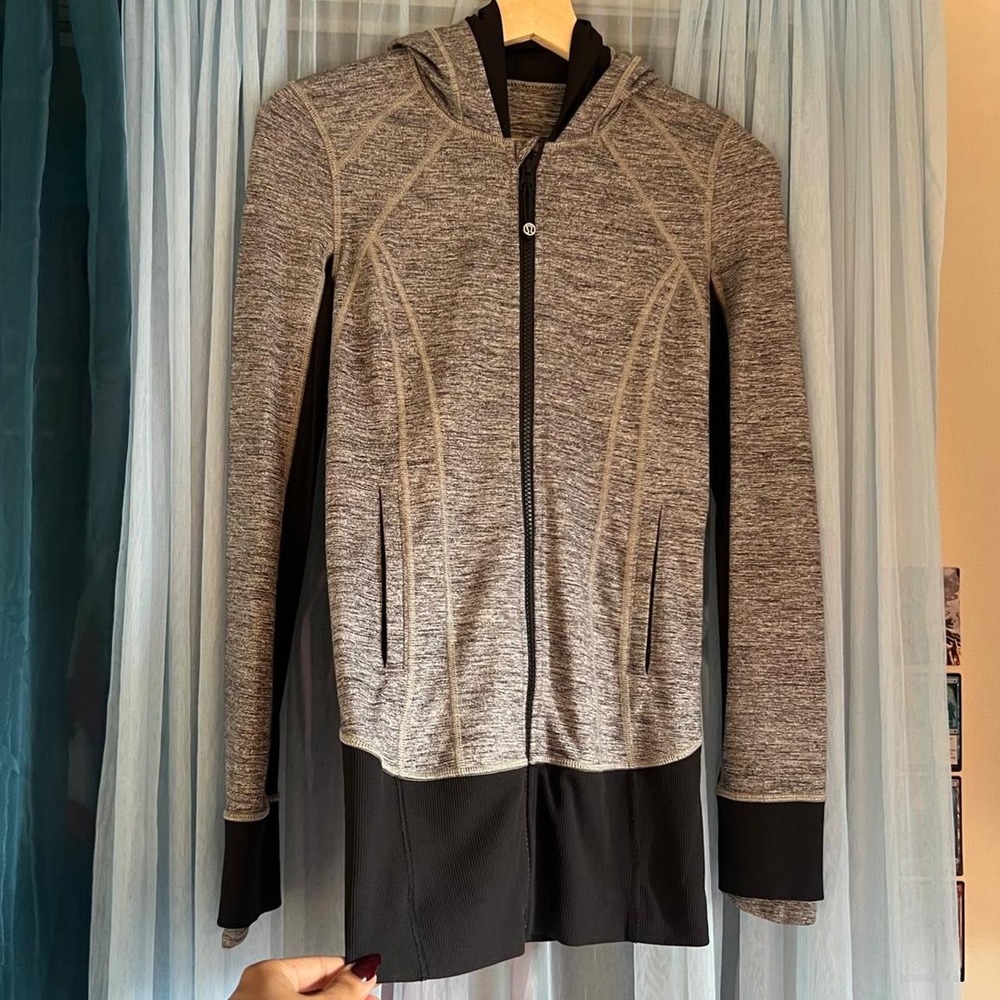 LULULEMON STRIDE Heathered Space Dye Jacket Hoodie